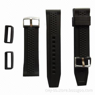 Customized silicone watch band, various sizes and colors are available